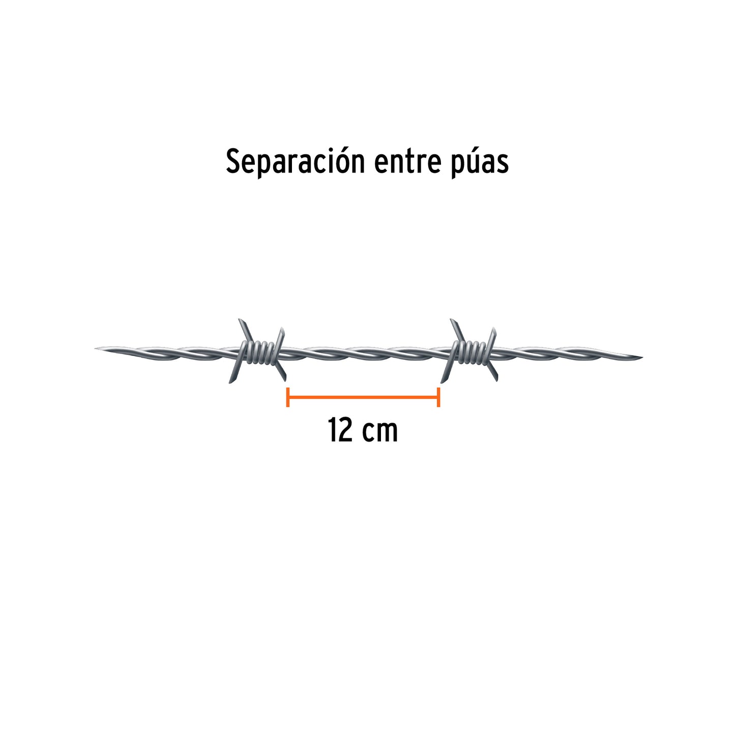 Alambre de púas de 200 m Truper Cod 103403 ALPU-200 BWG 17.5