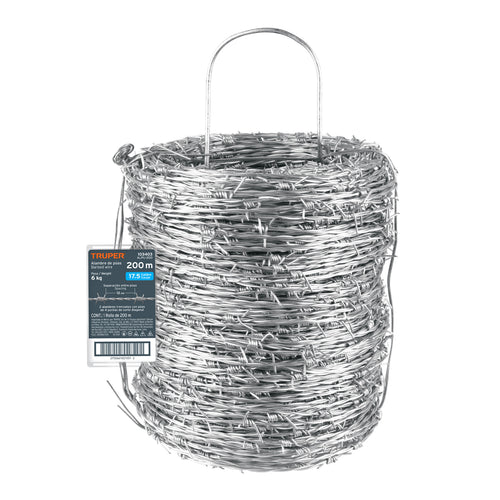 Alambre de púas de 200 m Truper Cod 103403 ALPU-200 BWG 17.5