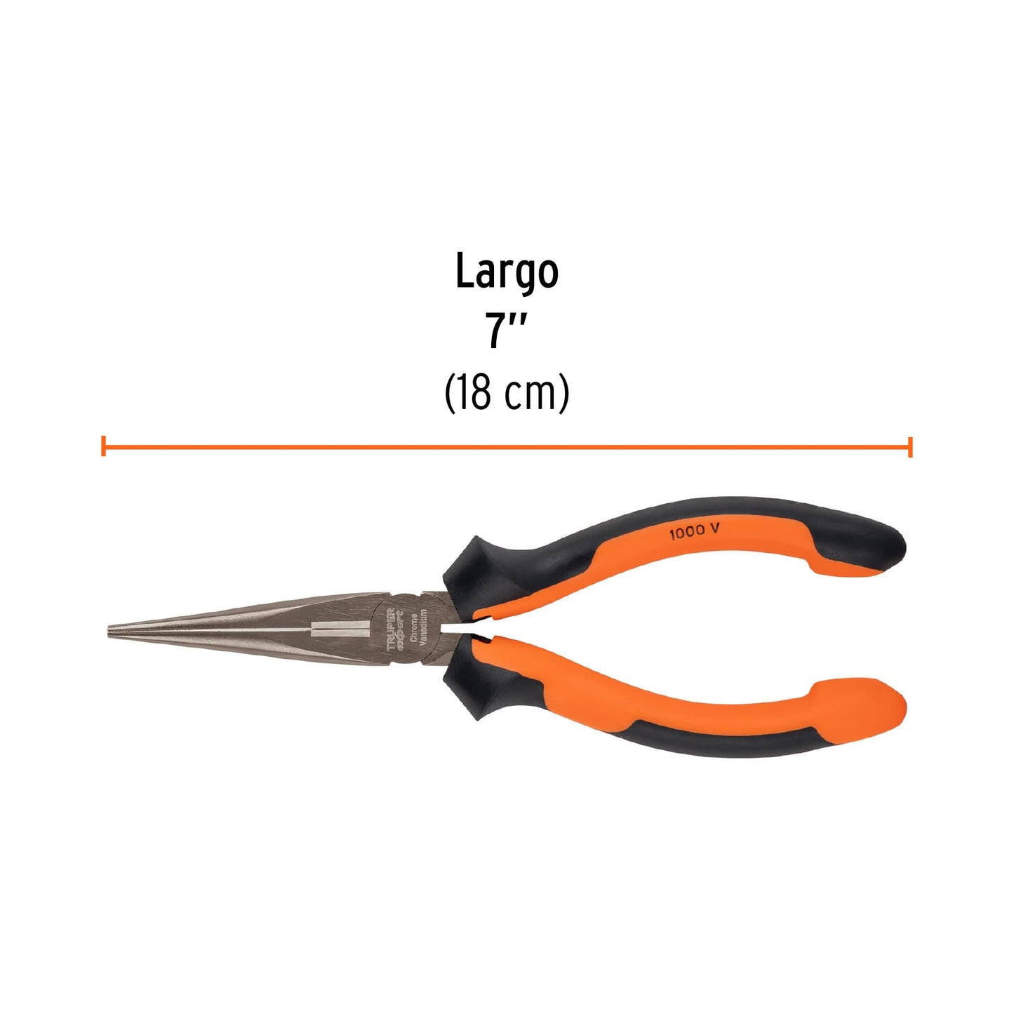 Pinza punta y corte 7" Truper Expert Cod 12348 T203-7X Comfort Grip