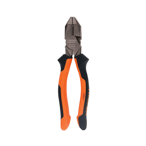 Pinza electricista 8" Truper Expert Cod 12350 T200-8X uso rudo alta palanca Comfort Grip