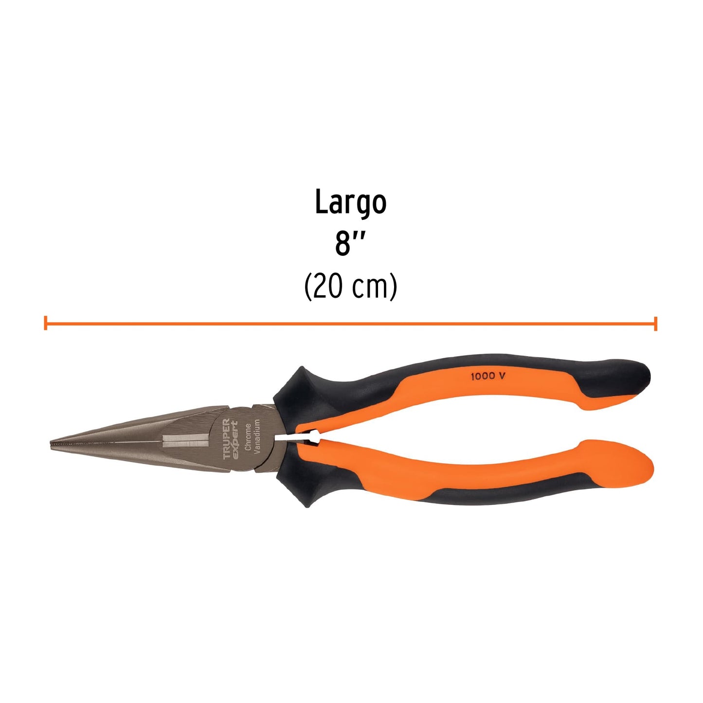 Pinza punta y corte 8" Truper Expert Cod 17336 T203-8X Comfort Grip