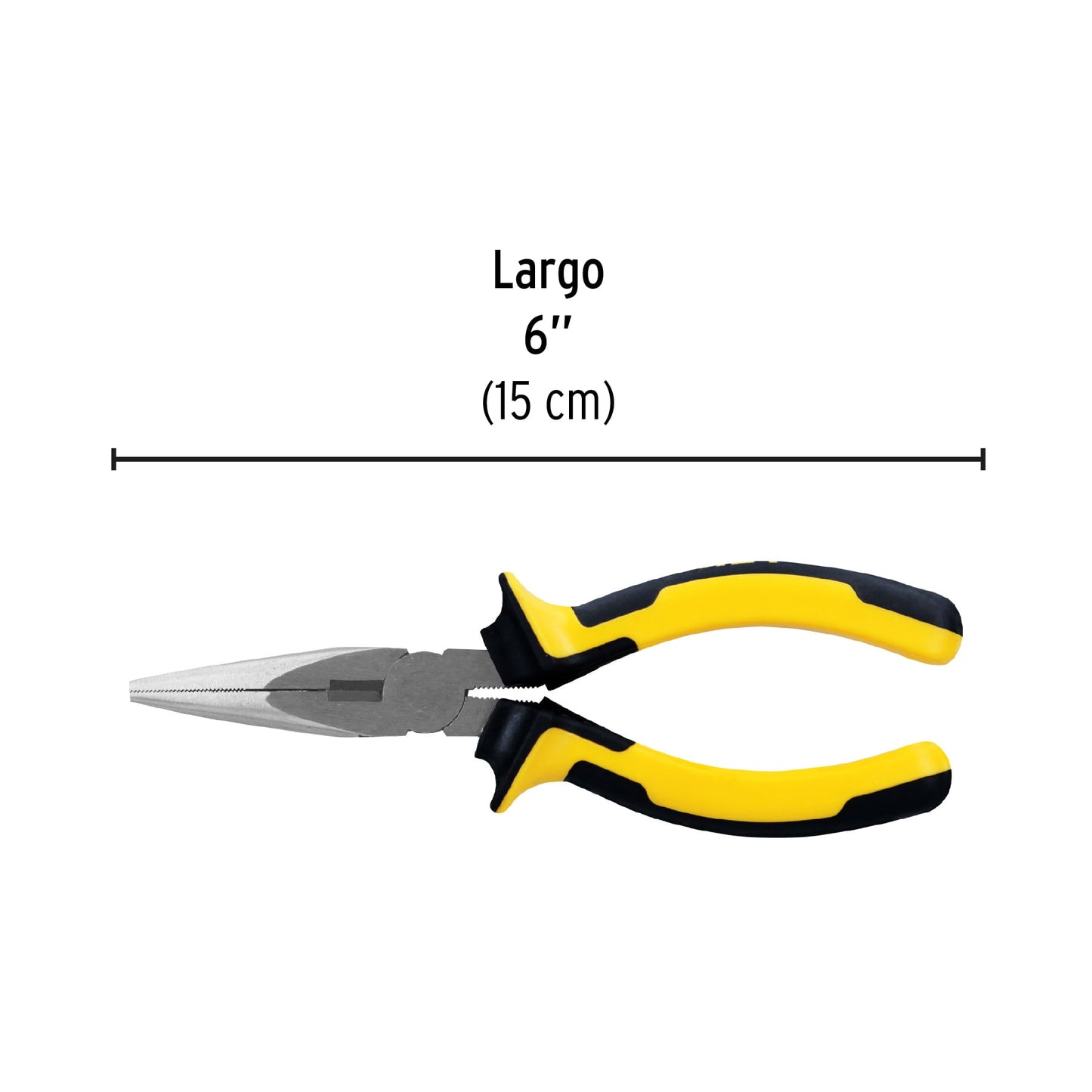 Pinza punta y corte 6" Pretul Cod 22670 PPC-6PX mango Comfort Grip