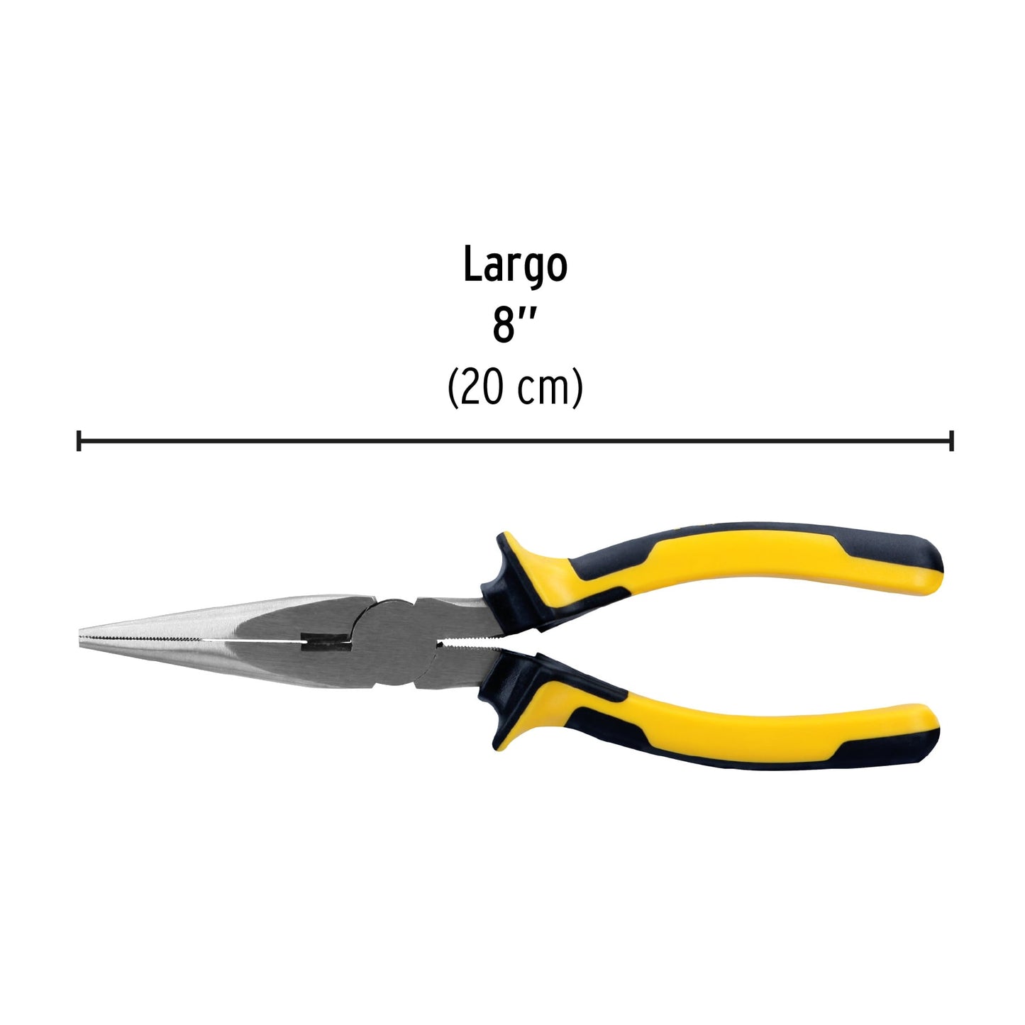 Pinza punta y corte 8" Pretul Cod 22671 PPC-8PX mango Comfort Grip