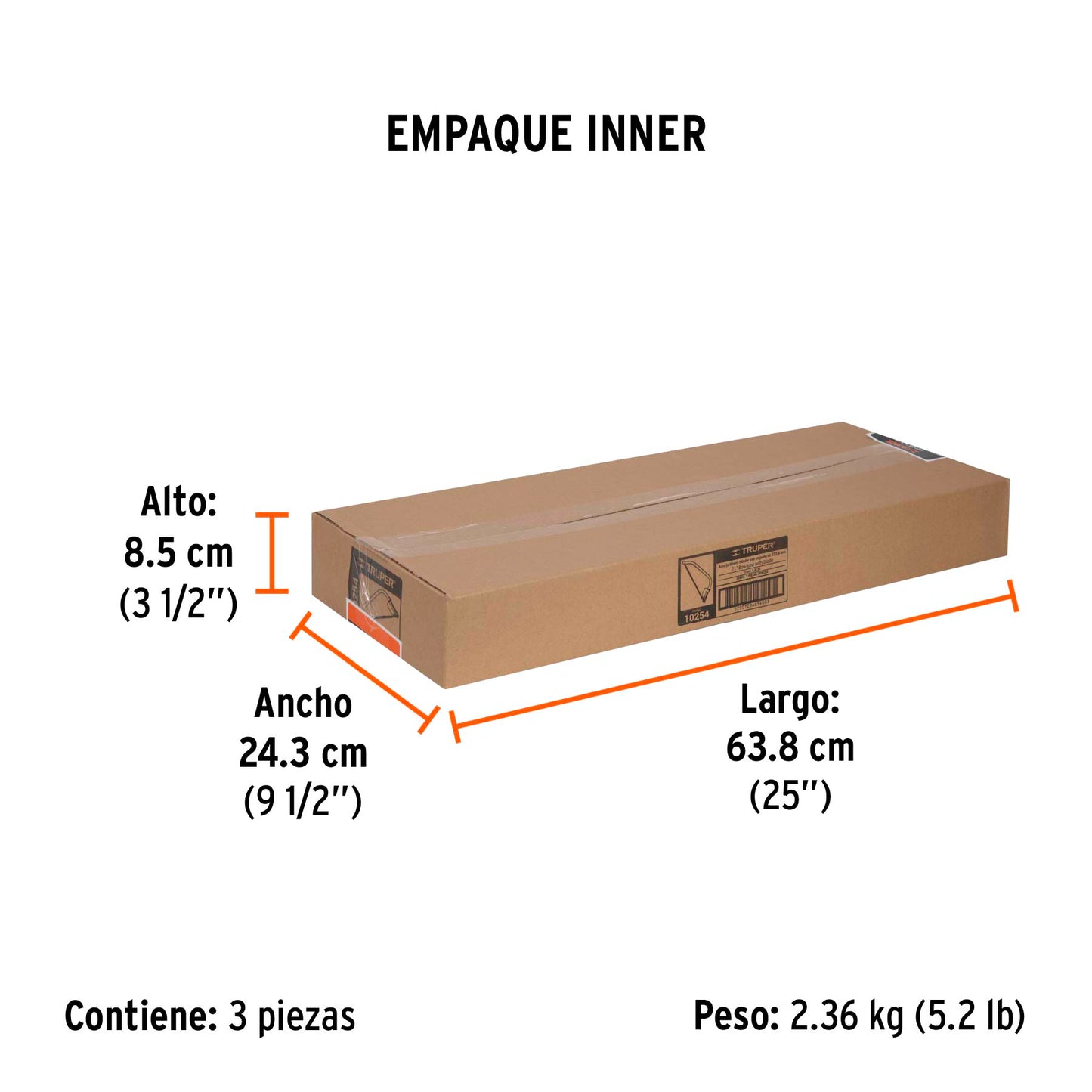 Arco jardinero tubular de 21 truper Cod 10254 AJT-21