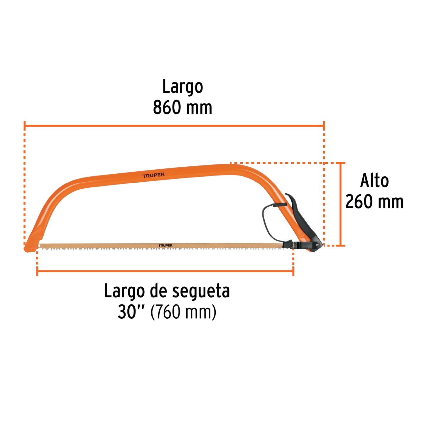 Arco jardinero tubular de 30 truper Cod 10260 AJT-30