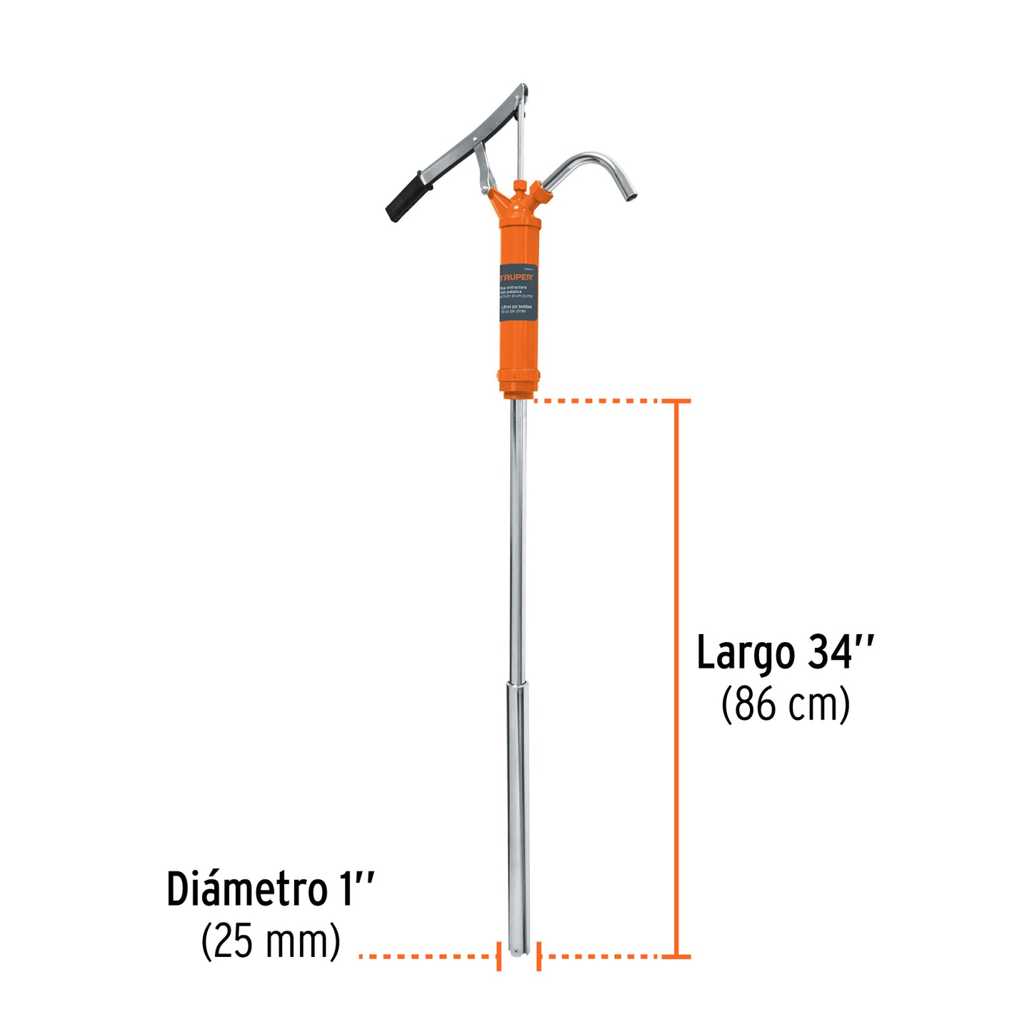 Bomba extractora Truper Cod 16857 BOMEX-31 para aceites con palanca