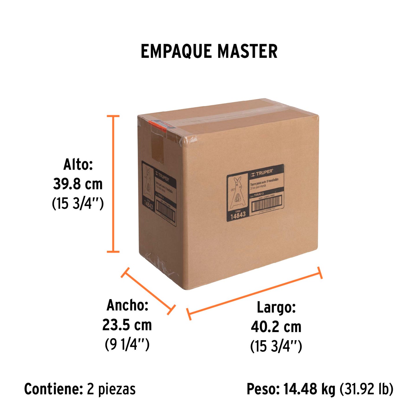 Caballetes Truper Cod 14843 TORAU-3 de 3 ton para Auto