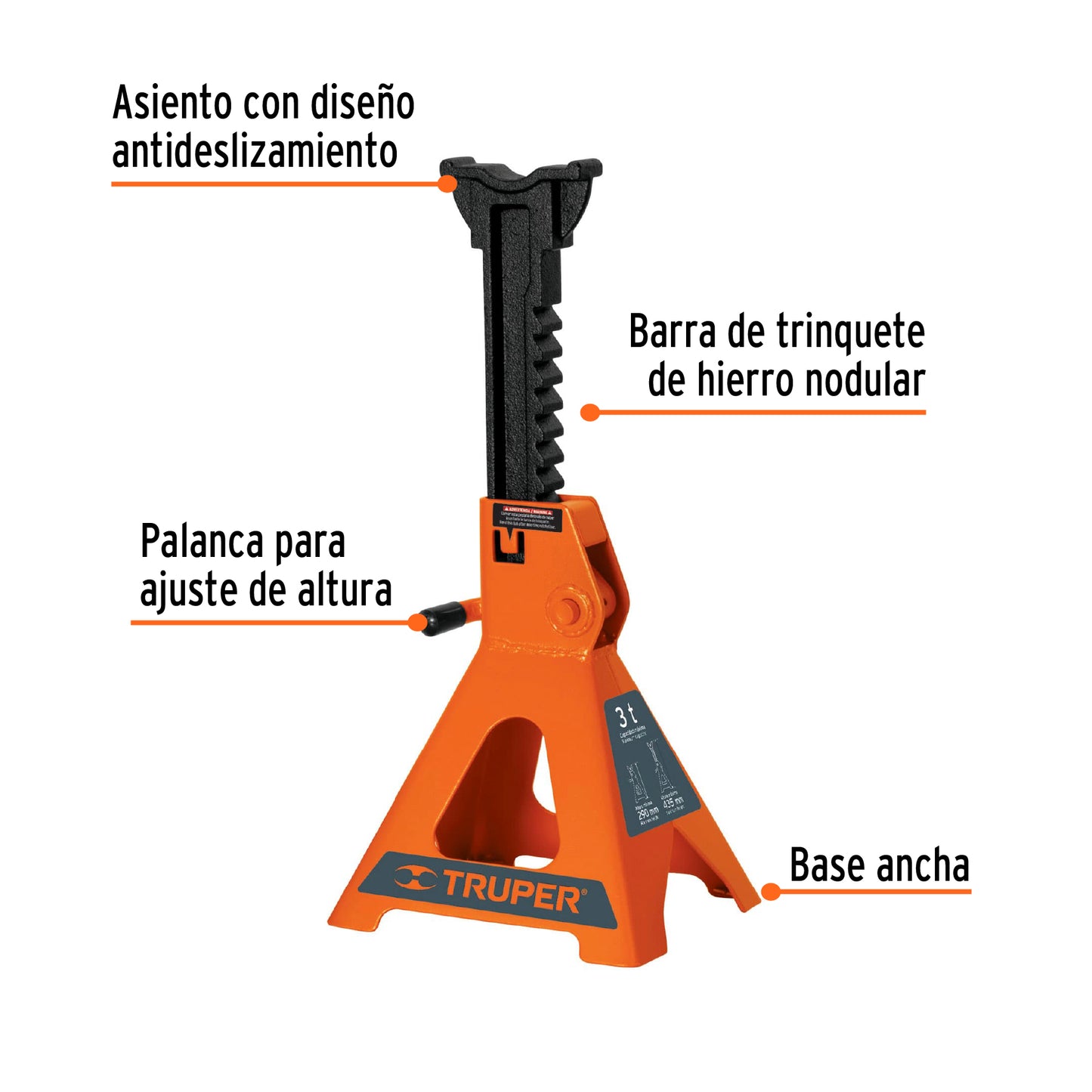 Caballetes Truper Cod 14845 TORAU-6 de 6 ton para Auto
