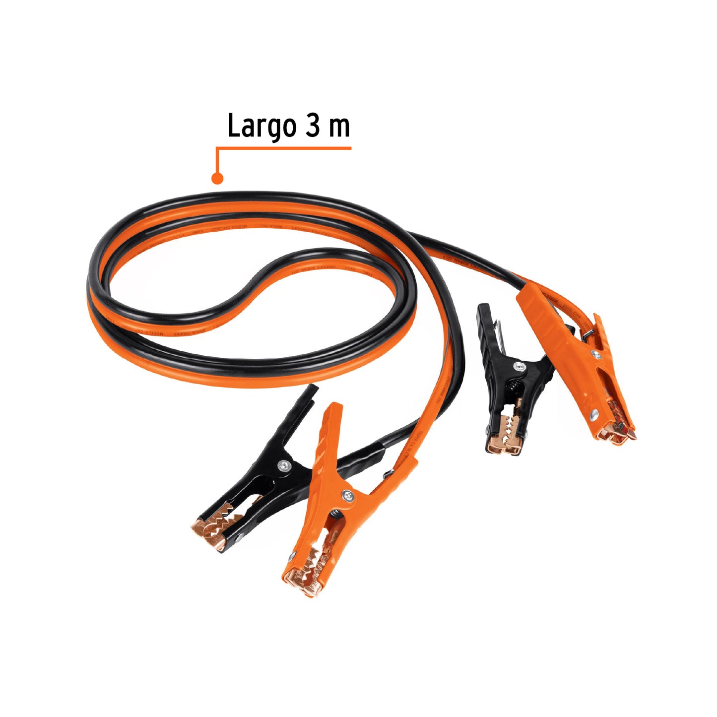 Cables pasa corriente 3m Truper Cod 17543 CAP-3008T 225 A 8 WG con funda