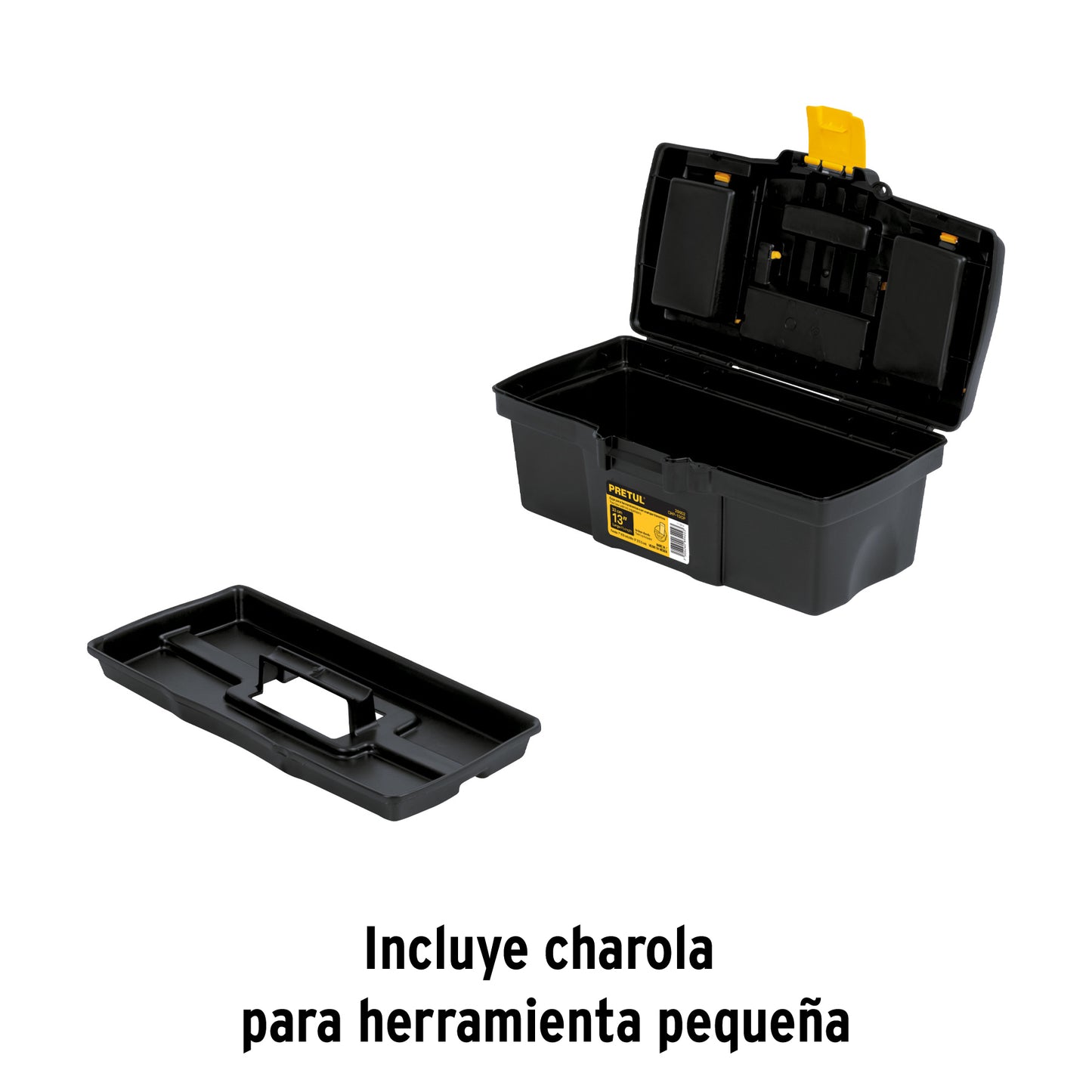 Caja de herramientas Pretul Cod 20602 CHP-13CP de 13" con compartimentos