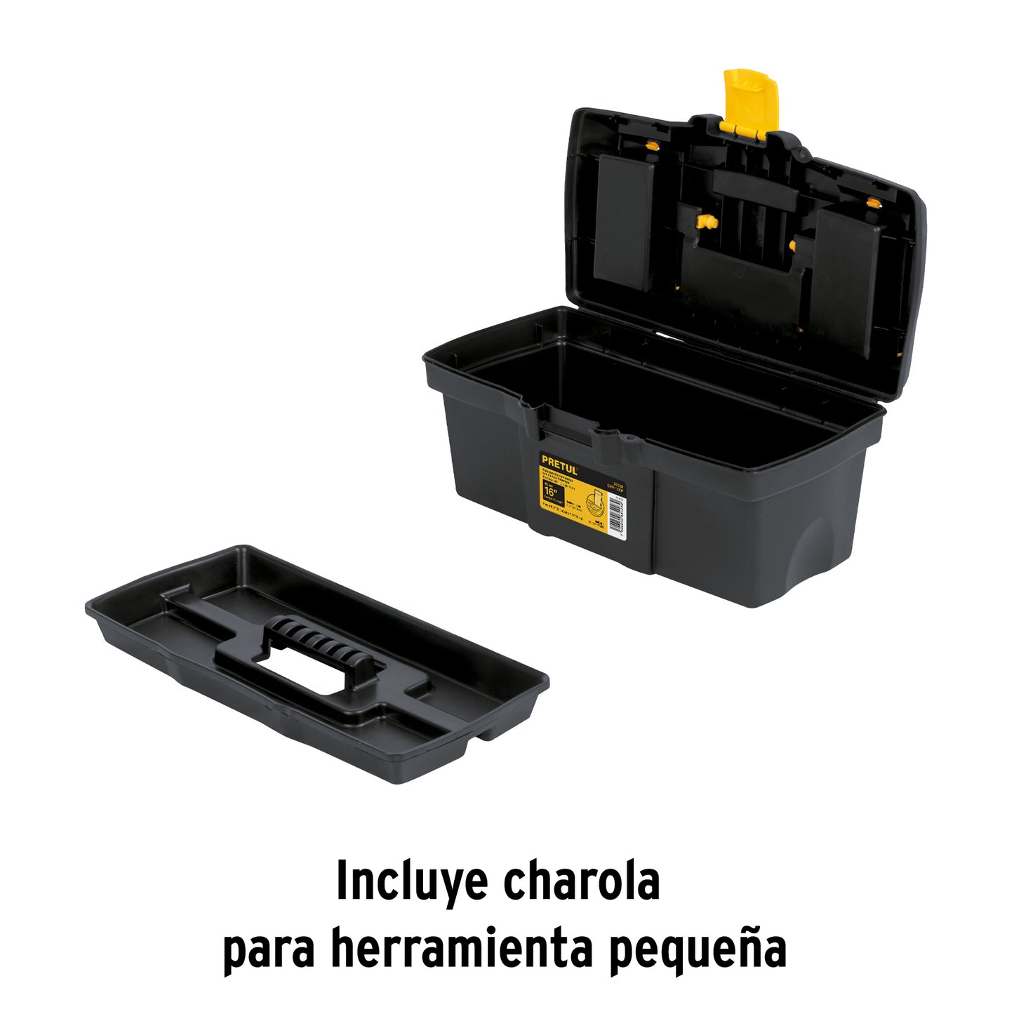 Caja de herramientas Pretul Cod 20603 CHP-16CP de 16" con compartimentos