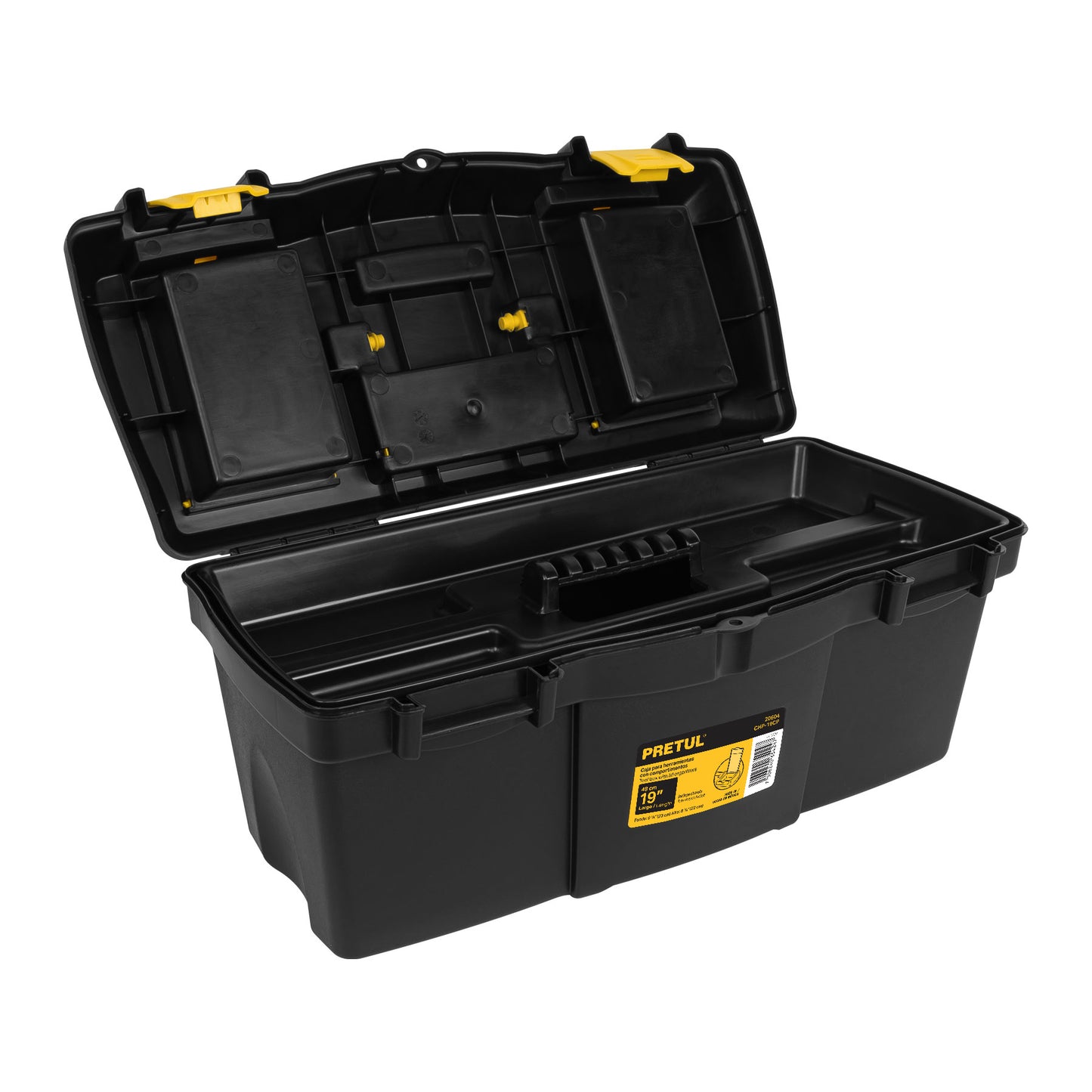 Caja de herramientas Pretul Cod 20604 CHP-19CP de 19" con compartimentos