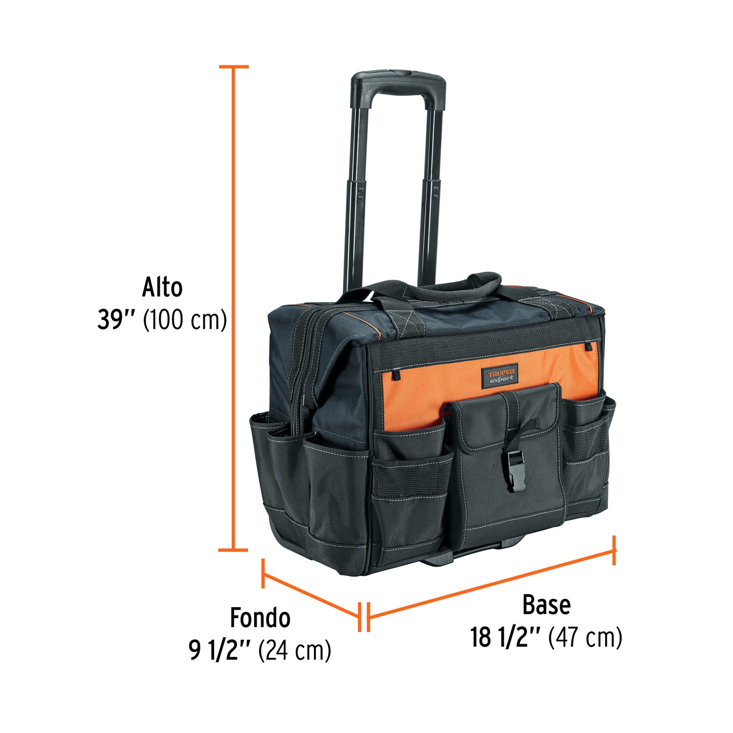 Maleta portaherramientas Truper Expert Cod 101902 MALE-22R, con ruedas