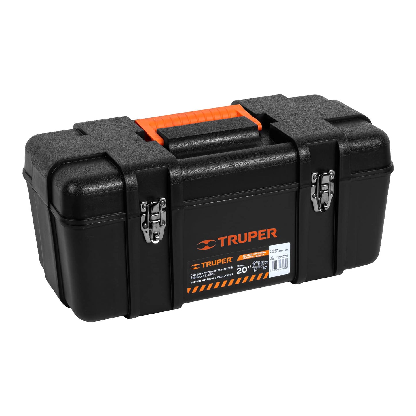 Caja de herramientas Truper Cod 10380 CHP-20X, de 20" industrial, broches metálicos