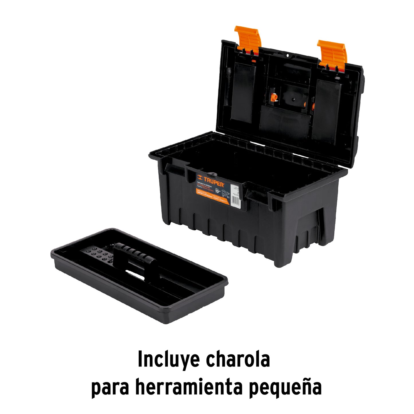 Caja de herramientas Truper Cod 11143 CHA-19NC de 19" con compartimentos
