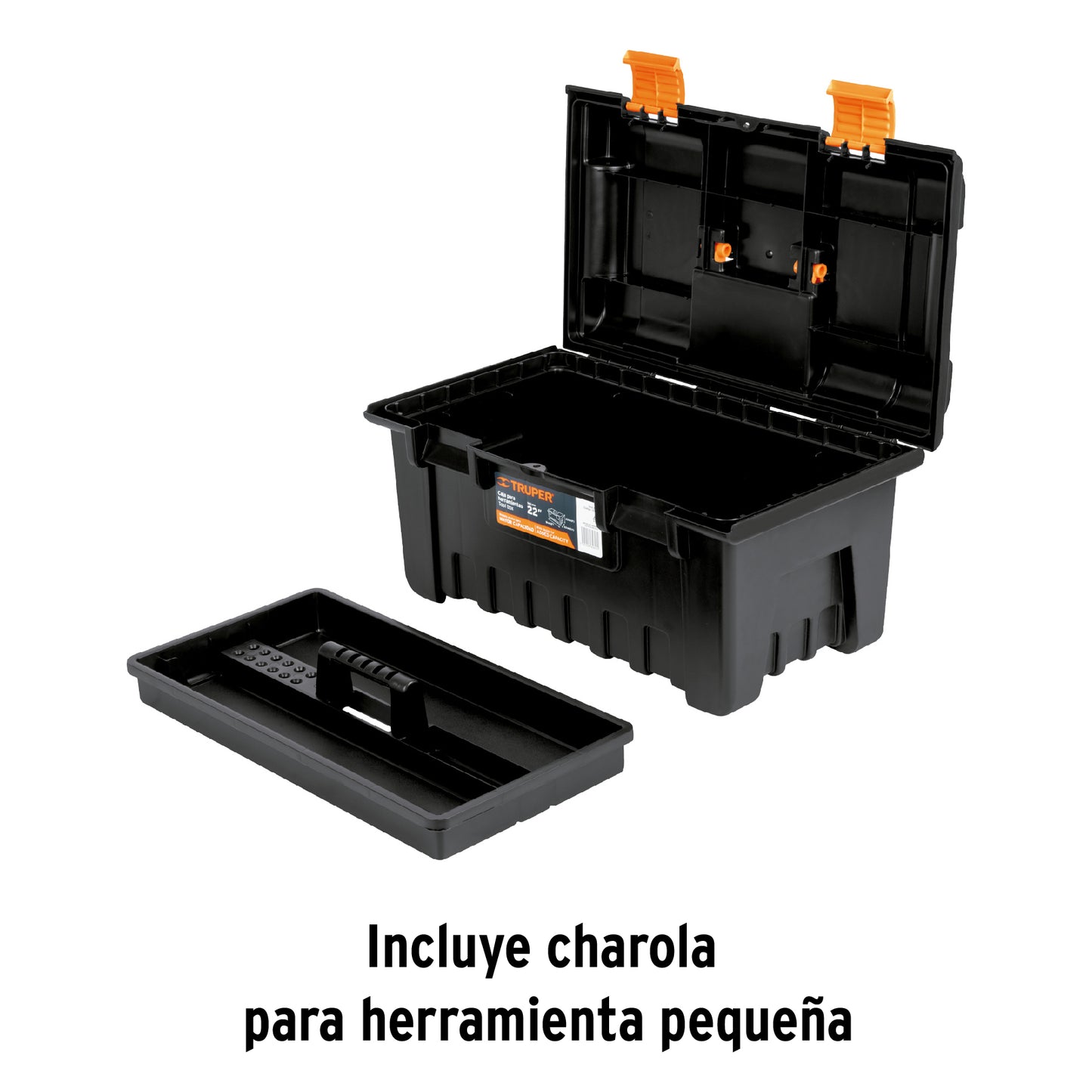 Caja de herramientas Truper Cod 19780 CHA-22N de 22" sin compartimientos