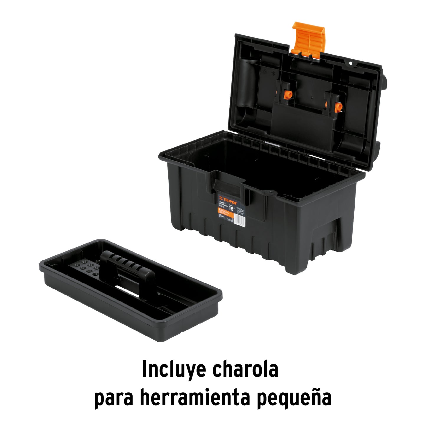 Caja de herramientas Truper Cod 19790 CHA-16N de 16" sin compartimientos