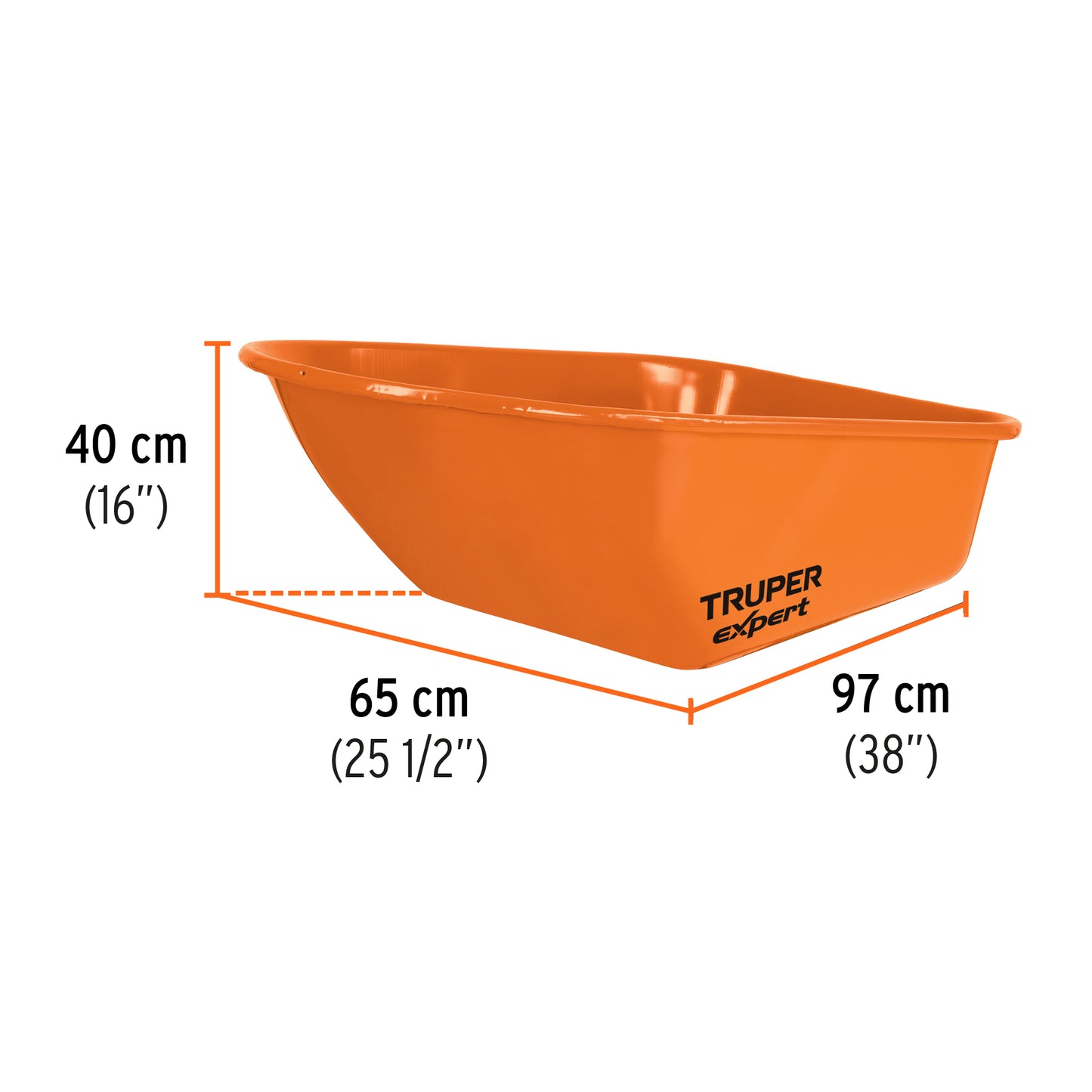 Carretilla 6 ft³ Truper Expert Cod 100417 CAT-60X Super reforzada Imponchable bastidor tubular
