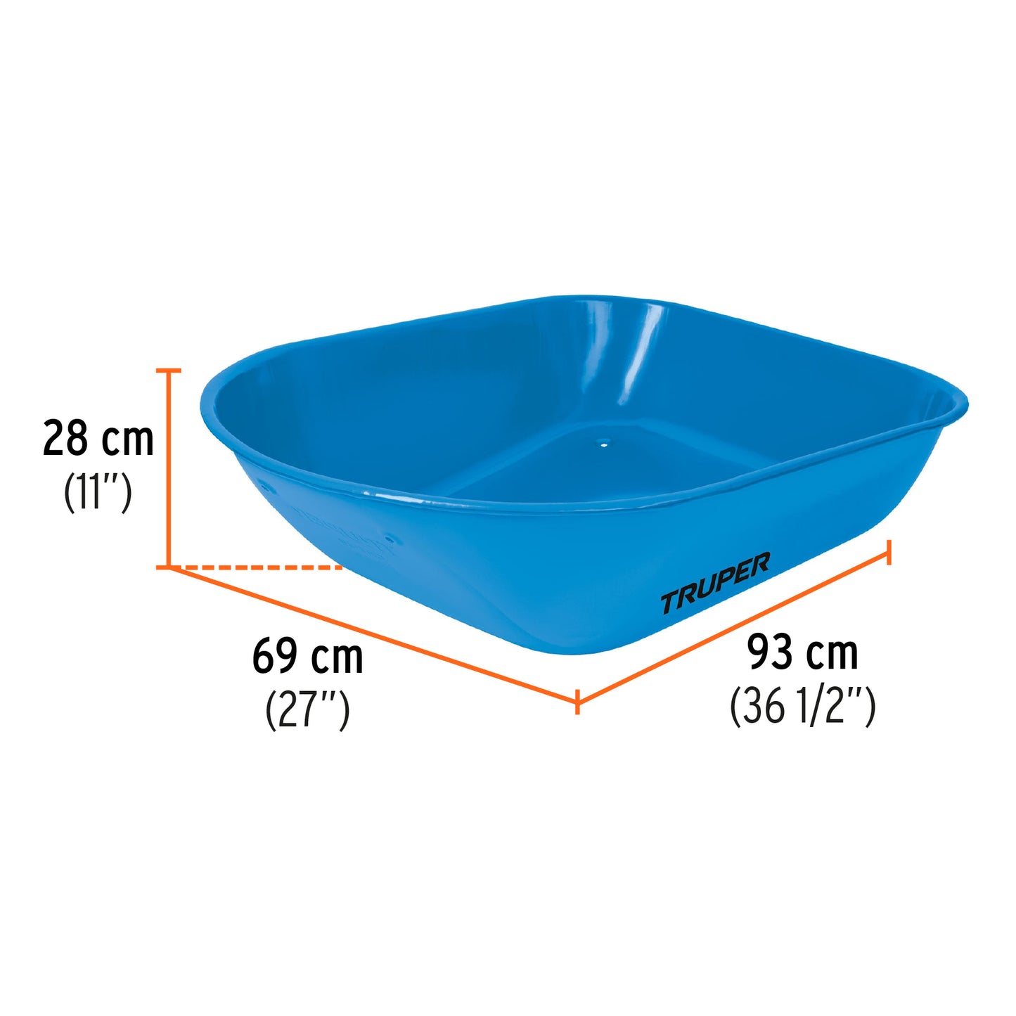 Carretilla 5.5 ft3 Truper Cod 10252 CAT-50FF Imponchable Bastidor Tubular