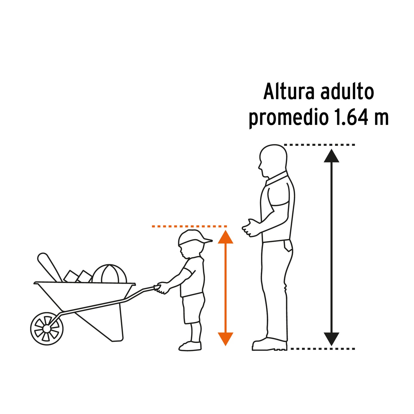 Carretilla para niños Truper Cod 10440 CAR-KID-T Concha Plástica 54 x 38 cm