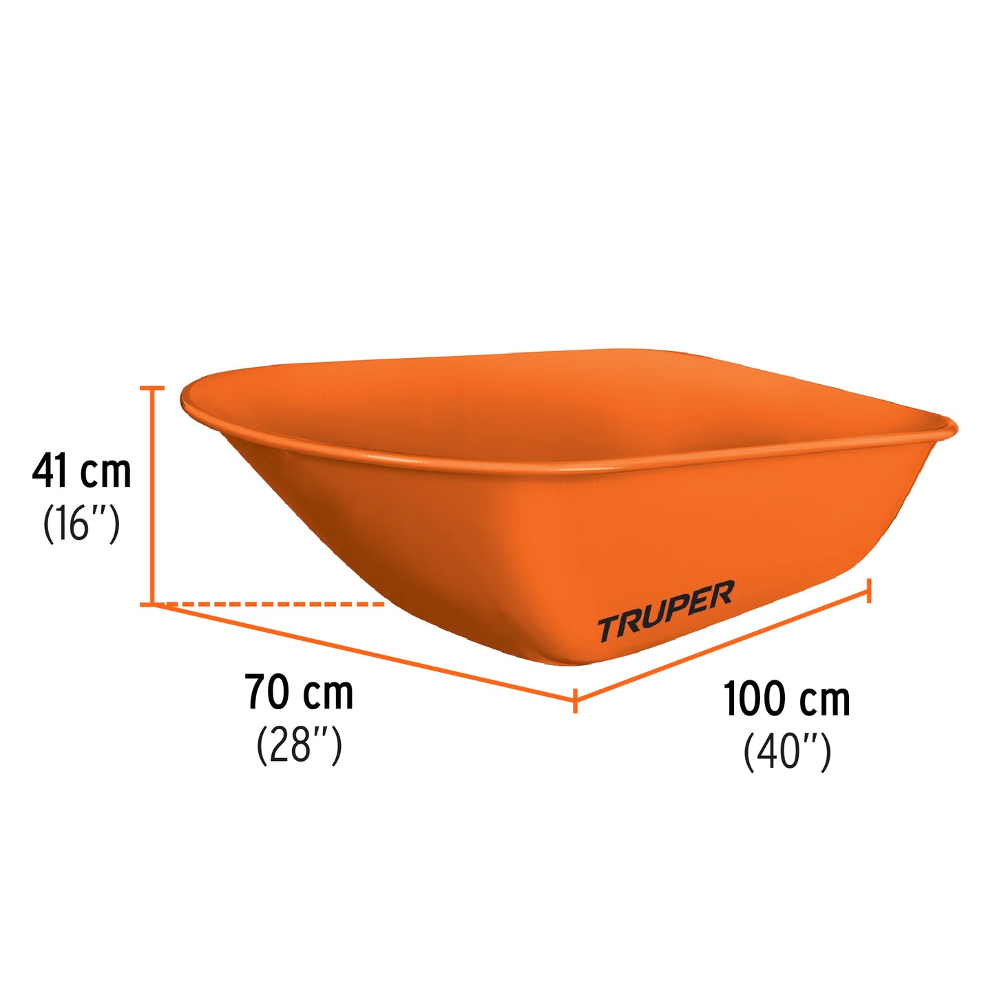 Carretilla 8 ft3 Truper Cod 11249 CAR-81 Neumática Bastidor Tubular