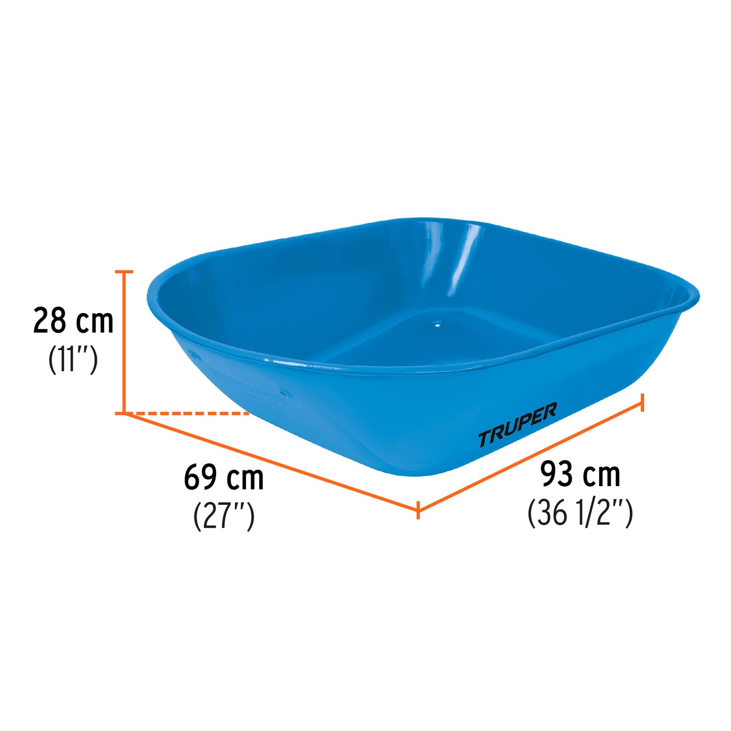 Carretilla 5.5 ft³ Truper Cod 11752 CAT-50ND Neumática bastidor tubular