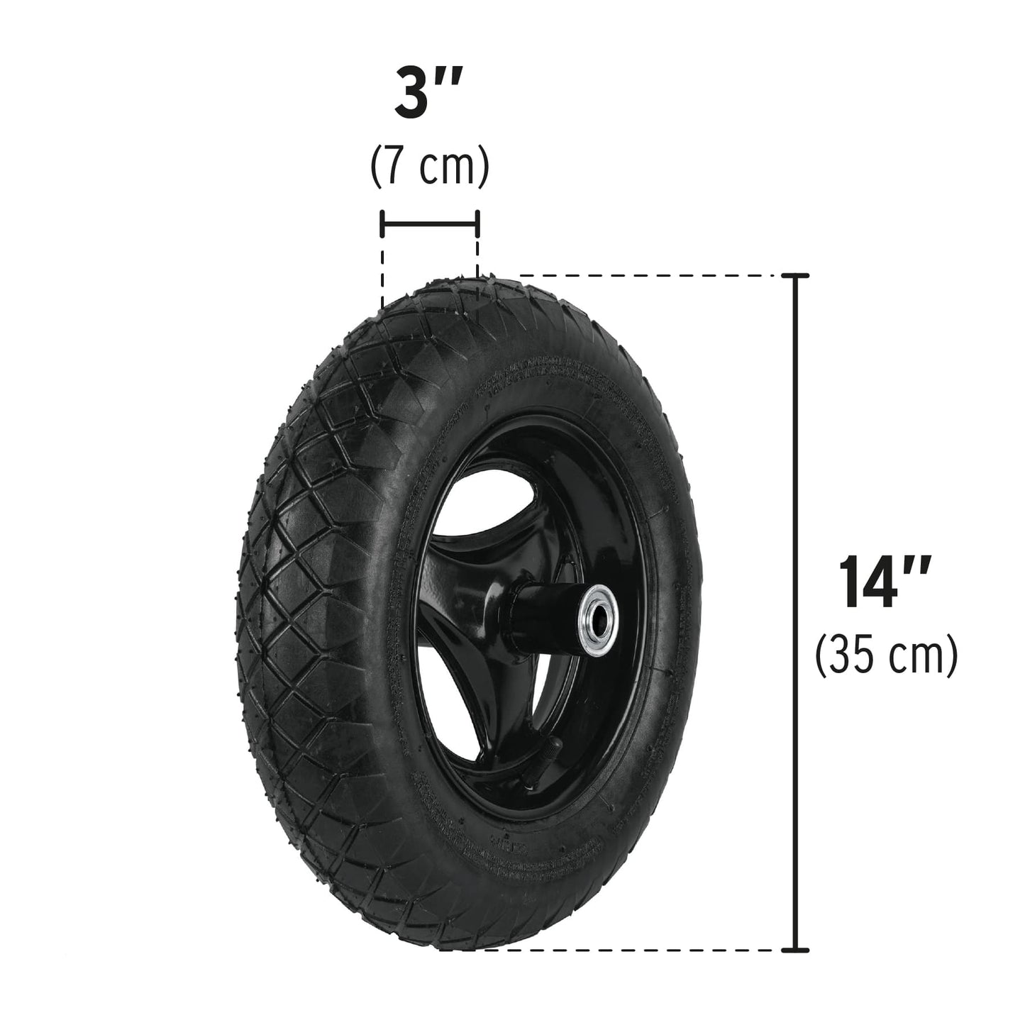 Carretilla 5.5 ft3 Pretul Cod 20646 CAP-5NB Neumática bastidor tubular
