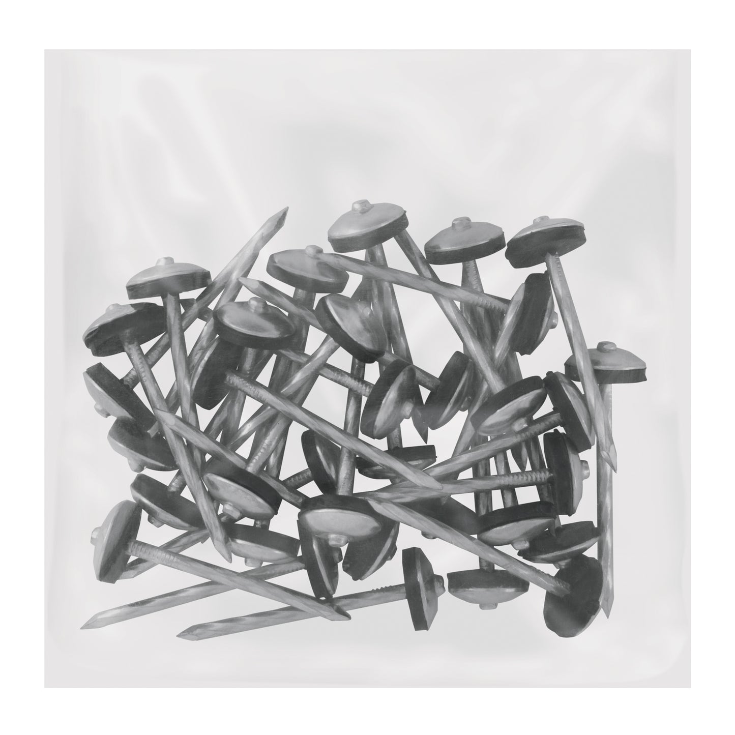 Clavo calamina BWG 9x2.5" c/arandela Truper Cod 103397 CLCA-9X25A caja con 25 kg