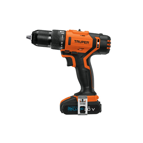 Taladro Inalámbrico 20 V Truper Cod 11020 ROTI-20A-2 batería ión Litio 1/2 220V