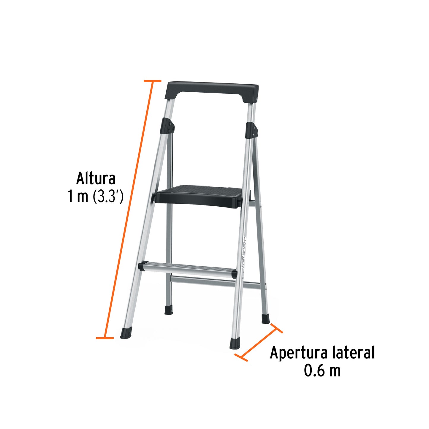 Escalerillas Plegable Truper Cod 16763 ESTU-2A 2 peldaños aluminio