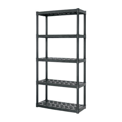 Estante Plástico 5 repisas Truper Cod 19943 EST-5 uso rudo Cap. 70 kg 185x43x91
