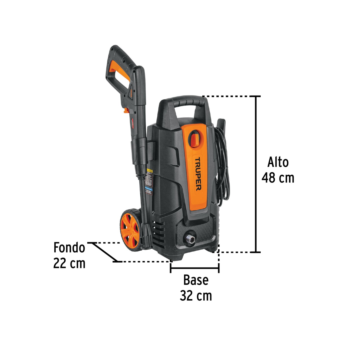 Hidrolavadora eléctrica 1500 psi truper Cod 102095 HILA-1500-2