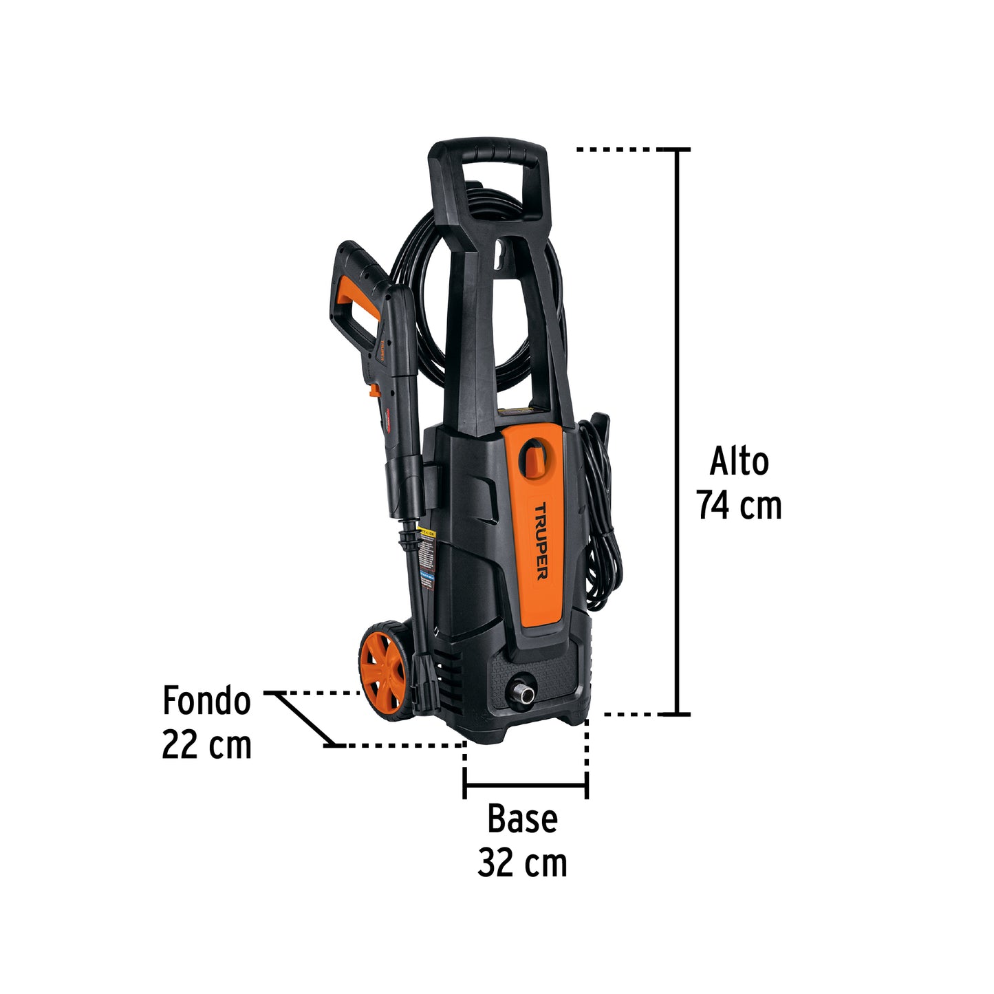 Hidrolavadora eléctrica 1800 PSI truper Cod 103339 HILA-1800-2 220V
