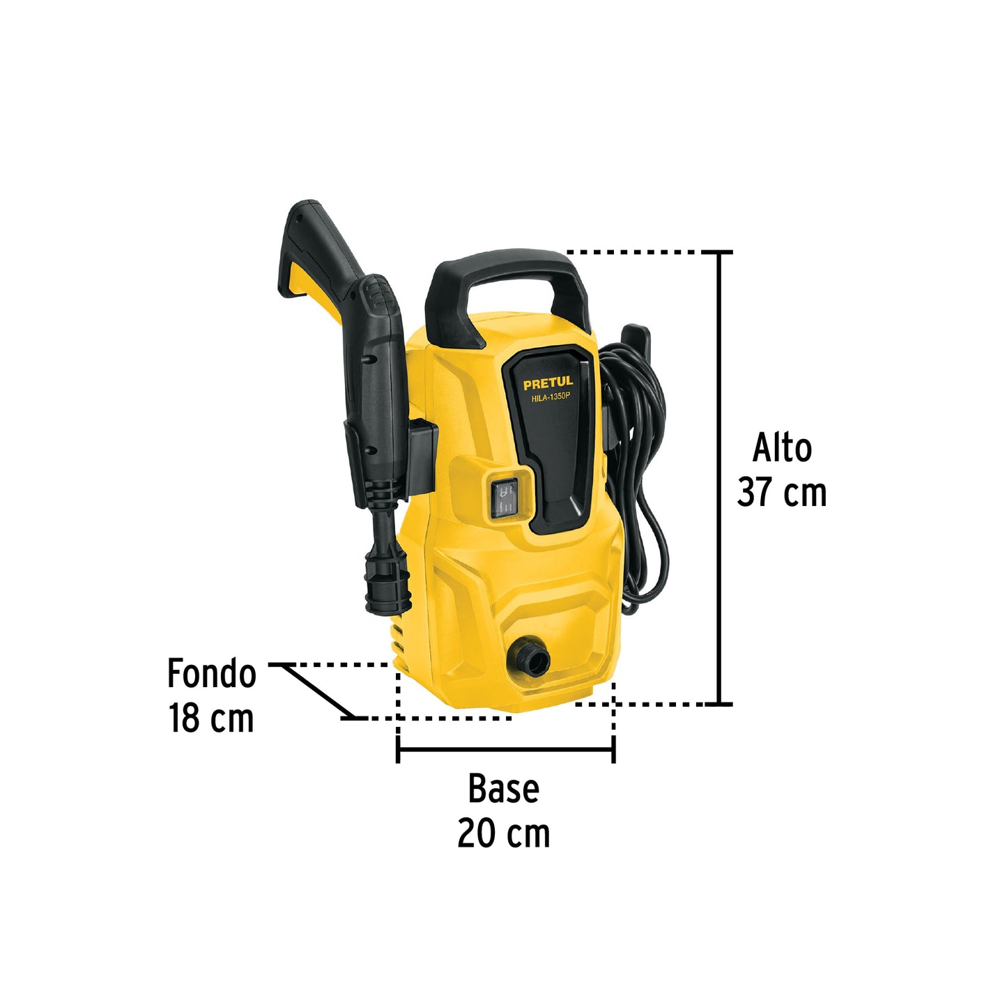 Hidrolavadora eléctrica 1350 PSI pretul Cod 28155 HILA-1350P-2 220V
