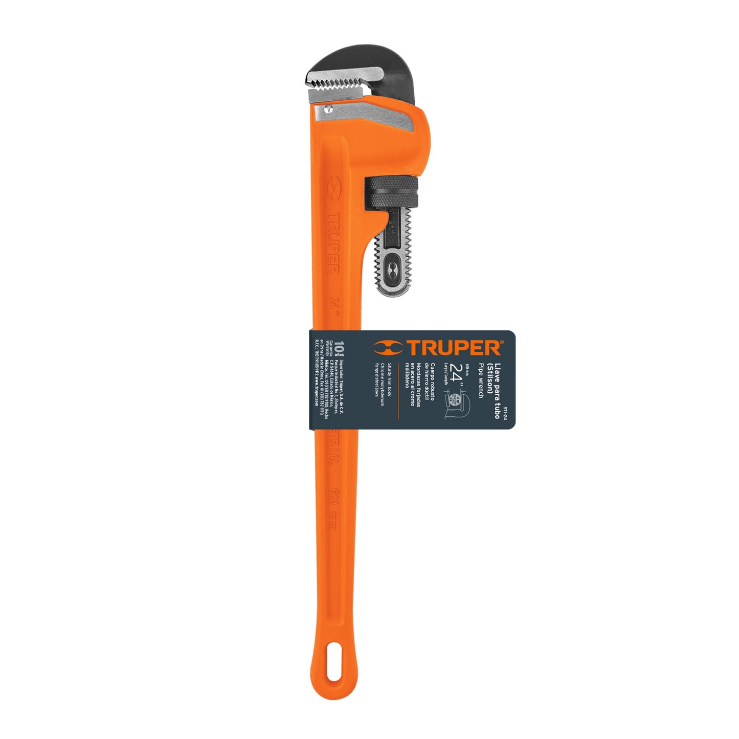 Llave stilson 24" Truper Cod 15840 STI-24 cuerpo robusto de hierro dúctil