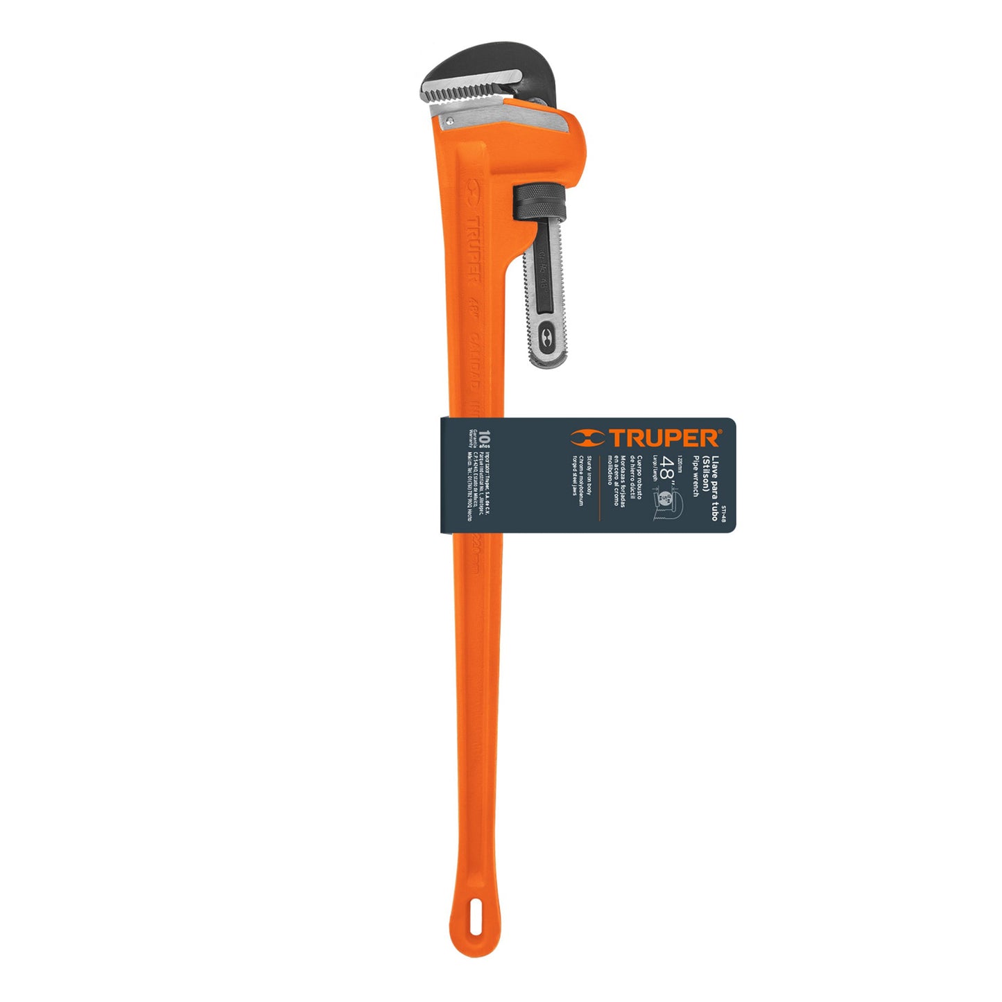 Llave stilson 48" Truper Cod 15842 STI-48 cuerpo robusto de hierro dúctil