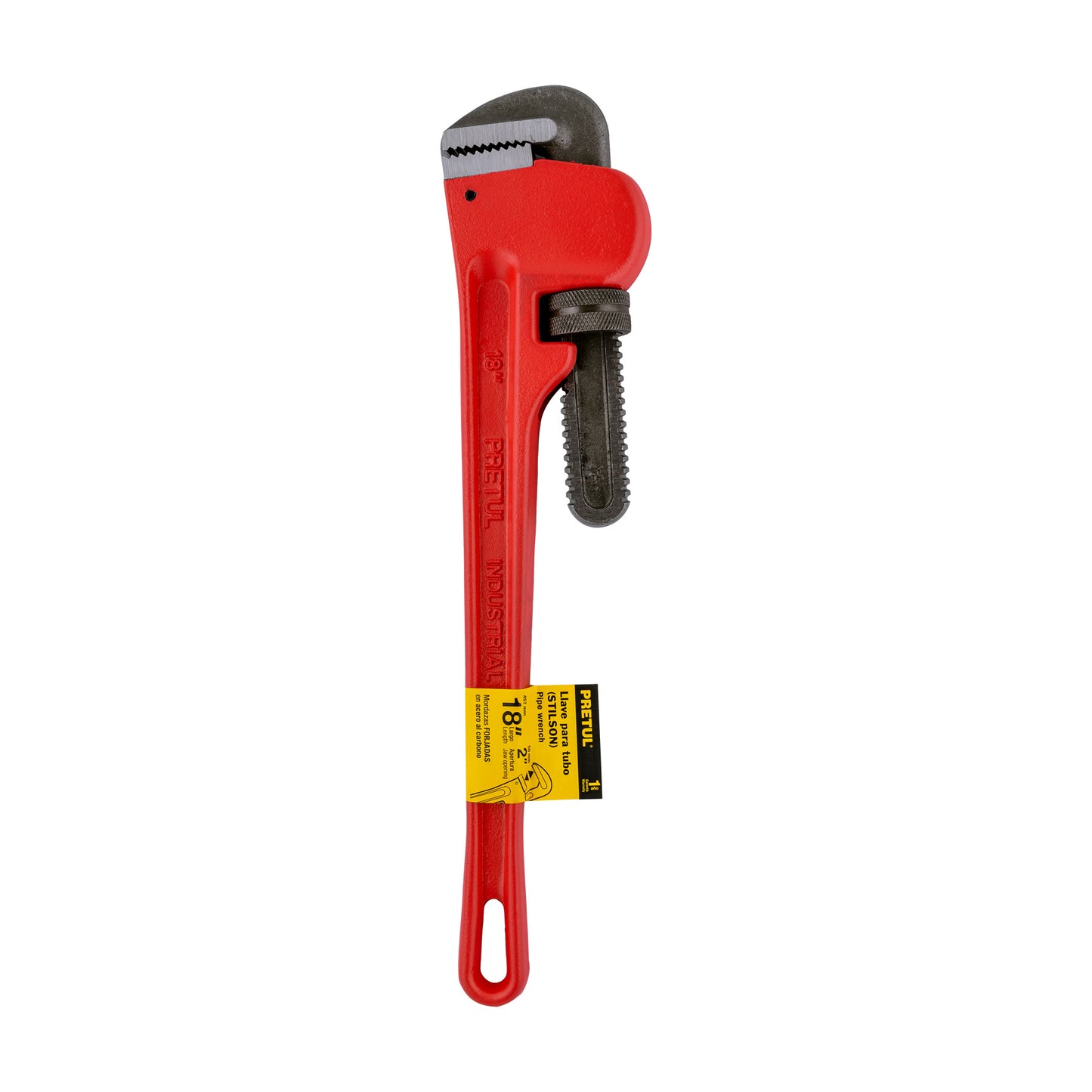 Llave stilson 18" Pretul Cod 22014 STI-18P cuerpo de hierro maleable