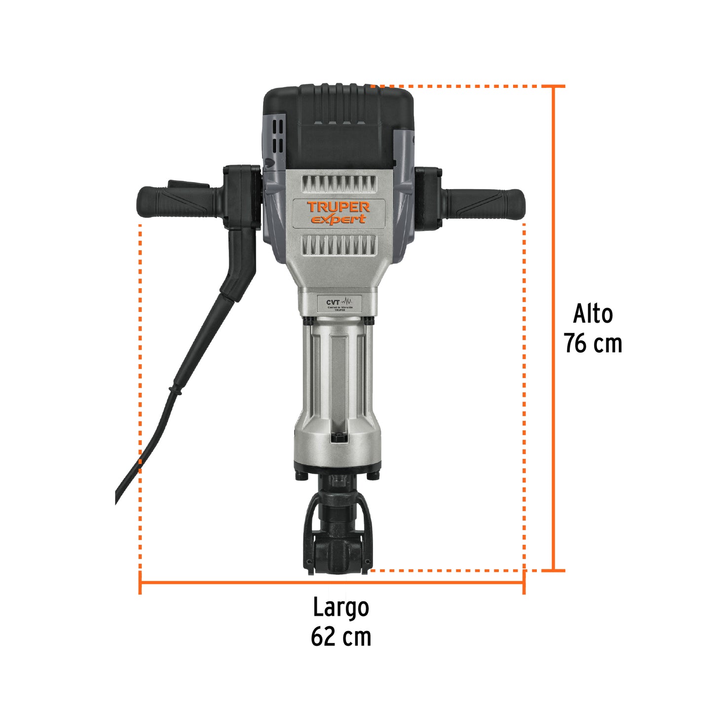 Martillo demoledor HEX 30kg Truper Expert Cod 102467 MADE-30NX-2 62J 2000W 220V