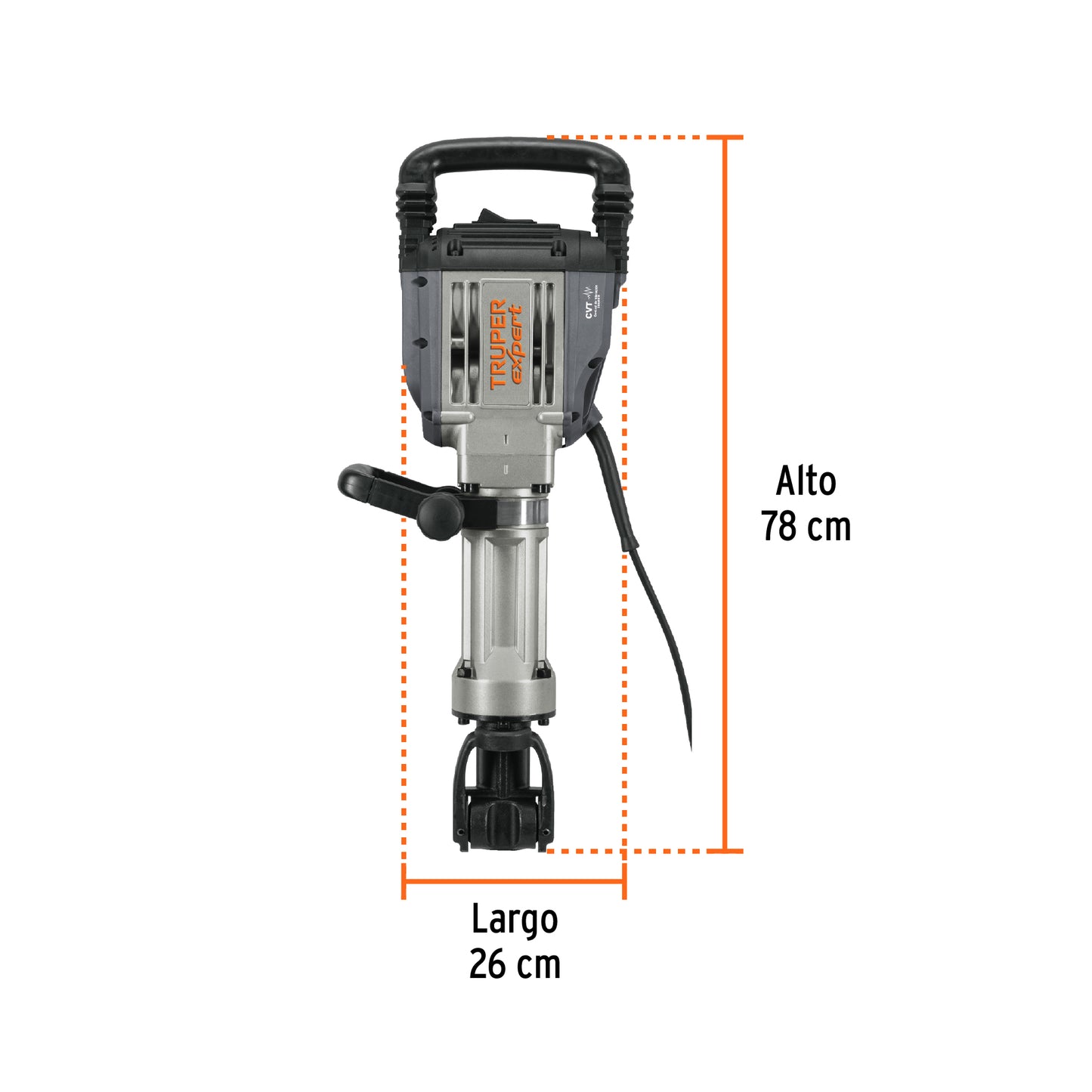 Martillo demoledor HEX 20kg Truper Expert Cod 102468 MADE-20NX-2 55J 1600W