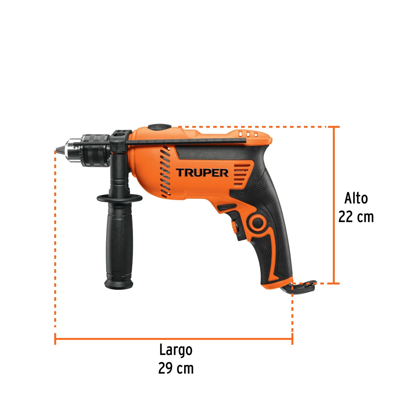 Rotomartillo 1/2" Truper Cod 15346 ROTO-1/2A7-2 profesional 220V 550W