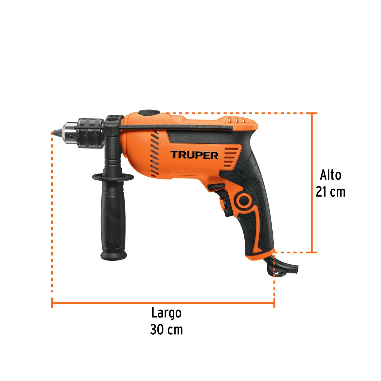 Rotomartillo 1/2" Truper Cod 15347 ROTO-1/2A8-2 profesional 220V 700W