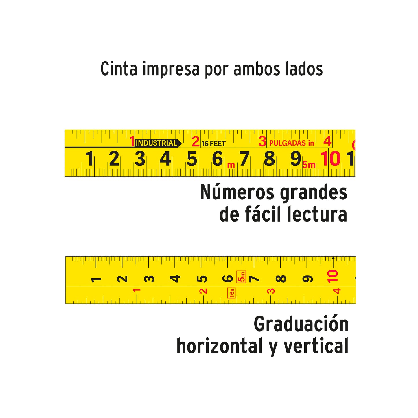Wincha - Flexómetro Gripper Truper Cod 14578 FH-5M contra impactos 5 m cinta 19 mm