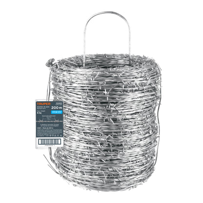 Alambre de púas de 200 m Truper Cod 103403 ALPU-200 BWG 17.5