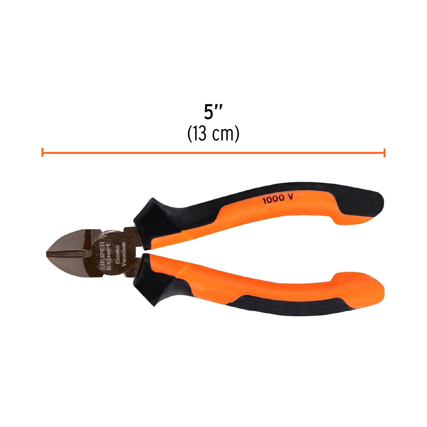 Pinza corte diagonal 5" Truper Expert Cod 102427 T202-5X alta palanca Comfort Grip