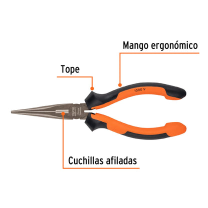 Pinza punta y corte 7" Truper Expert Cod 12348 T203-7X Comfort Grip