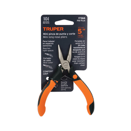 Mini pinza de corte diagonal Truper Cod 17367 PM-CD4 4" mango Comfort Grip