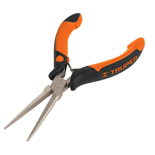 Mini pinza de punta de aguja Truper Cod 17369 PM-PA4 6" mango Comfort Grip