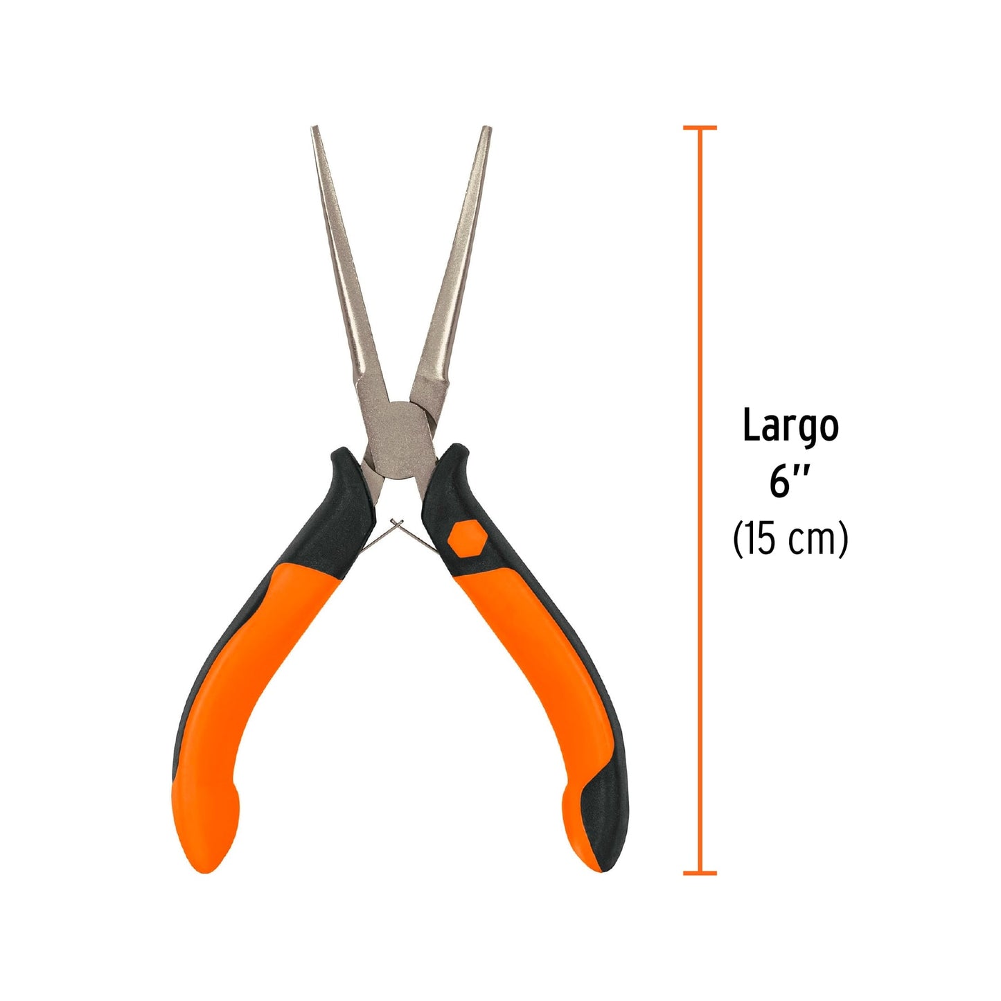 Mini pinza de punta de aguja Truper Cod 17369 PM-PA4 6" mango Comfort Grip