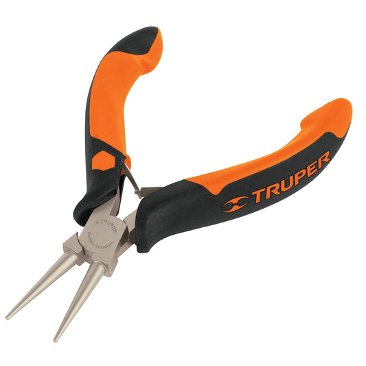 Mini pinza de punta redonda Truper Cod 17370 PM-PR4 5" mango Comfort Grip