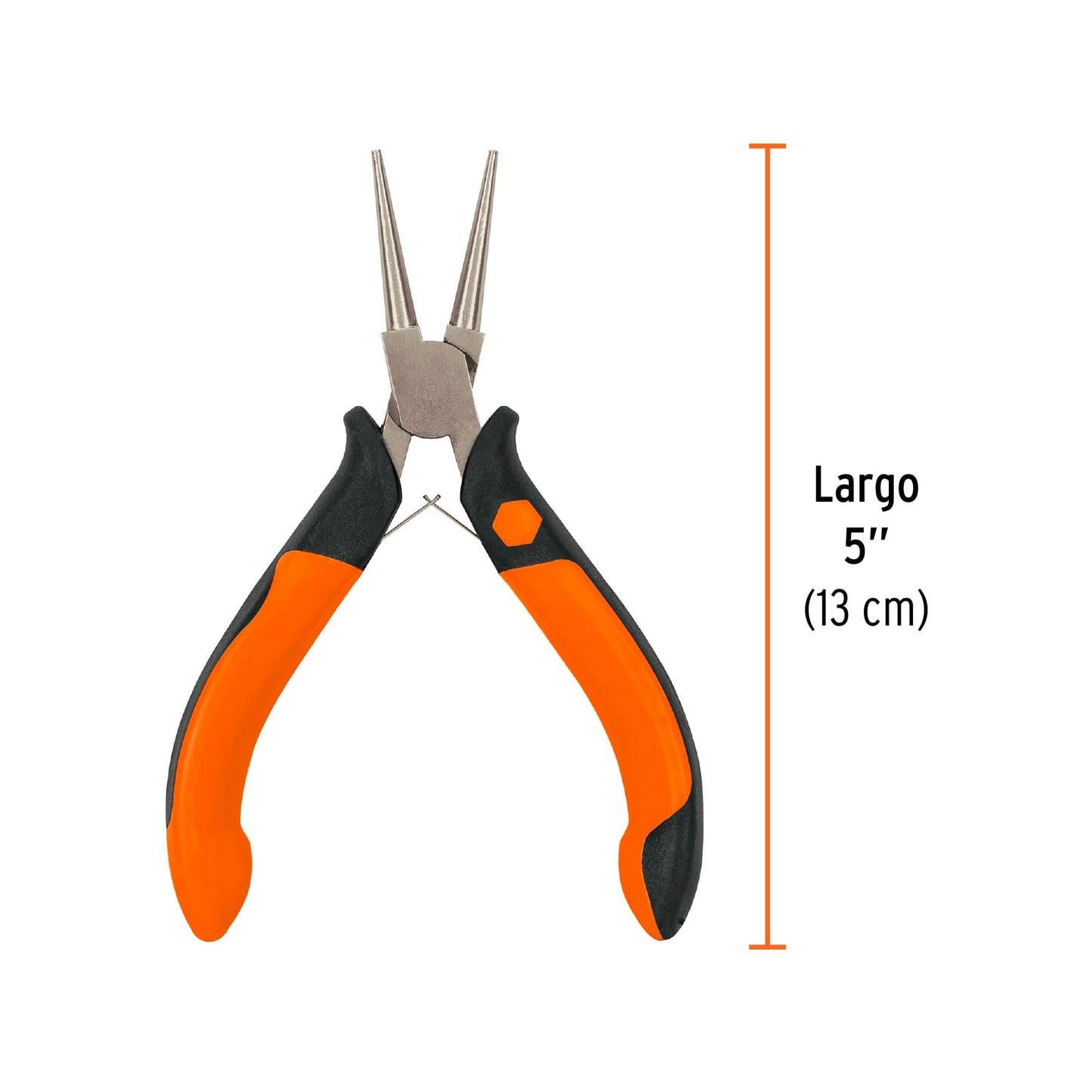 Mini pinza de punta redonda Truper Cod 17370 PM-PR4 5" mango Comfort Grip
